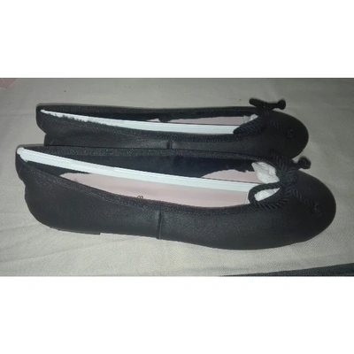 Pre-owned Pretty Ballerinas Ballet Flats In Black