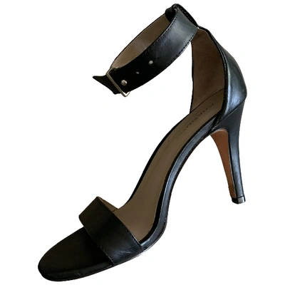 Pre-owned Zimmermann Leather Sandals In Black