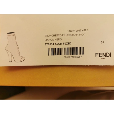 Pre-owned Fendi Boots In White