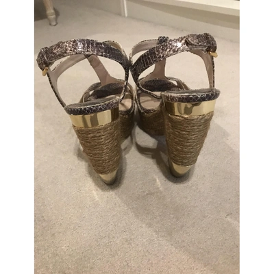 Pre-owned Miu Miu Leather Sandals