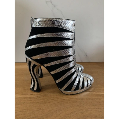 Pre-owned Rodarte Silver Leather Heels