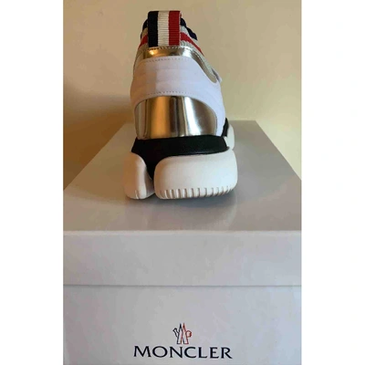 Pre-owned Moncler Silver Rubber Trainers