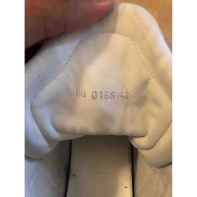 Pre-owned Louis Vuitton White Cloth Trainers