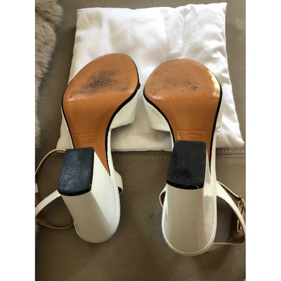 SONIA RYKIEL Pre-owned Patent Leather Sandals In White