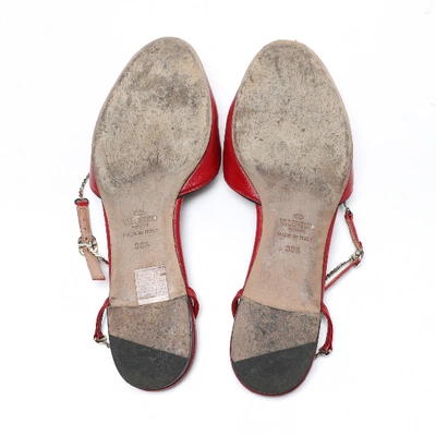 Pre-owned Valentino Garavani Red Leather Mules & Clogs