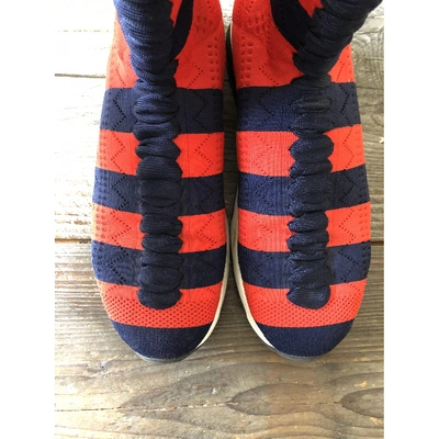 Pre-owned Fendi Cloth Trainers In Red