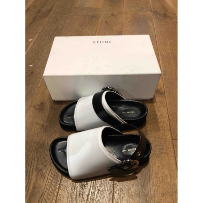 Pre-owned Celine White Leather Sandals