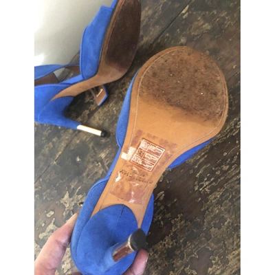 Pre-owned Givenchy Shark Sandals In Blue