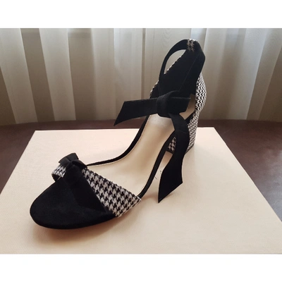 Pre-owned Alexandre Birman Cloth Sandals In Black