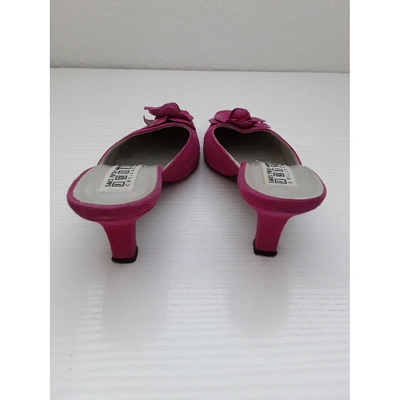 Pre-owned Saks Fifth Avenue Leather Sandals In Pink