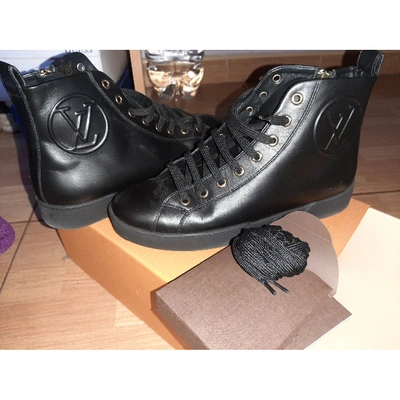 Louis Vuitton mfa0140 black size Ankle Boots 36sz Fur