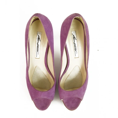 Pre-owned Brian Atwood Heels In Purple