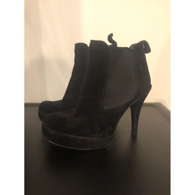Pre-owned Pedro Garcia Boots In Black