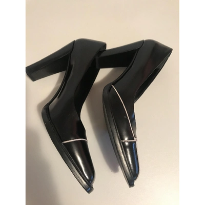 Pre-owned Prada Leather Heels In Black