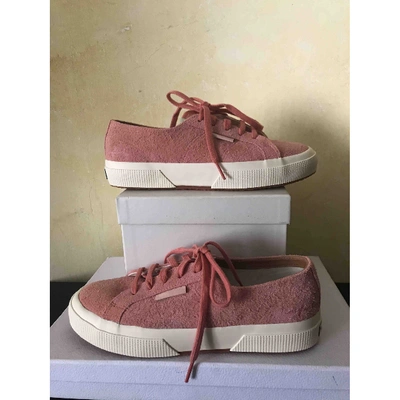 Pre-owned Superga Trainers In Pink