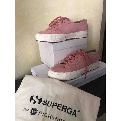 Pre-owned Superga Trainers In Pink