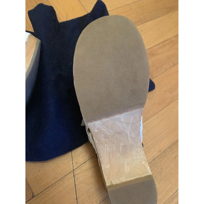 Pre-owned Burberry Beige Cloth Mules & Clogs
