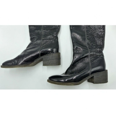 Pre-owned Chloé Black Patent Leather Boots