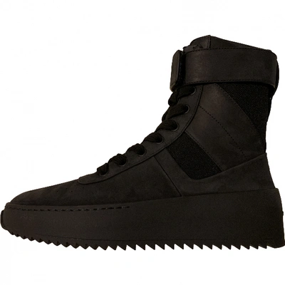 Pre-owned Fear Of God Leather Lace Ups In Black