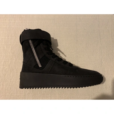 Pre-owned Fear Of God Leather Lace Ups In Black