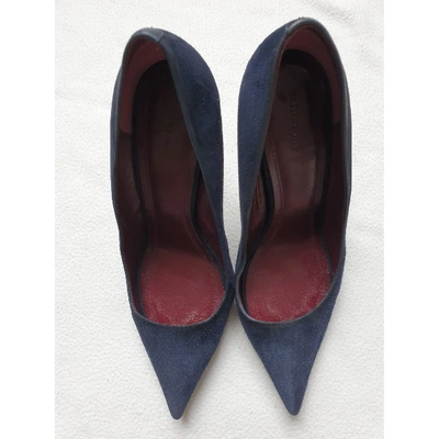 Pre-owned Celine Heels In Navy