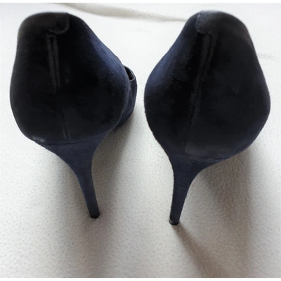 Pre-owned Celine Heels In Navy