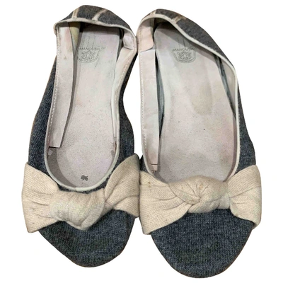 Pre-owned Manoush Cloth Sandals In Grey