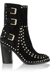 LAURENCE DACADE Gehry Studded Suede Ankle Boots
