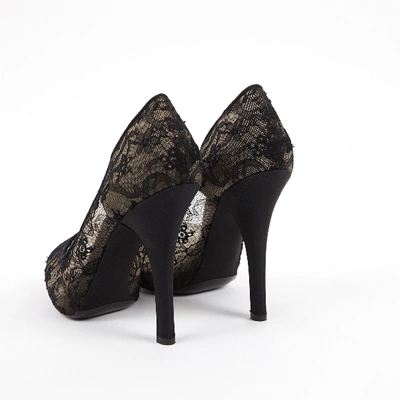 Pre-owned Dolce & Gabbana Cloth Heels In Black