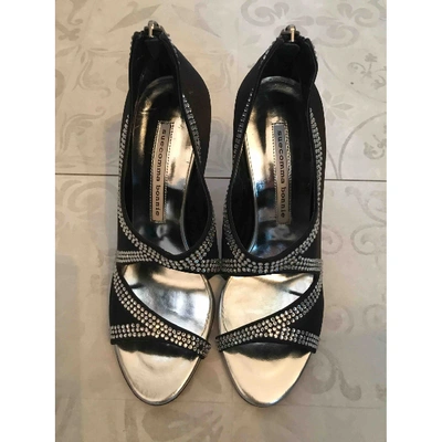 Pre-owned Suecomma Bonnie Glitter Heels In Black