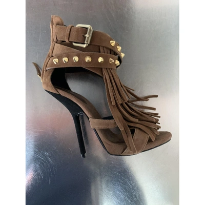 Pre-owned Giuseppe Zanotti Heels In Brown