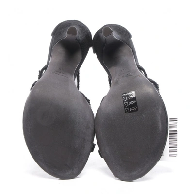 Pre-owned Pierre Balmain Black Leather Sandals