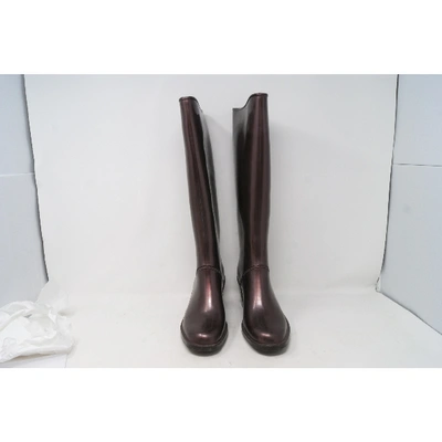 Pre-owned Marc Jacobs Metallic Rubber Boots