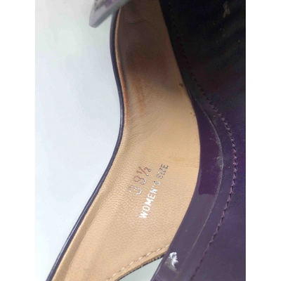 Pre-owned Tod's Purple Patent Leather Heels