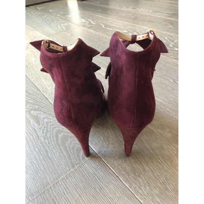 CHLOÉ Pre-owned Sandals In Burgundy