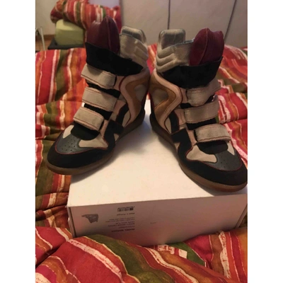 Pre-owned Isabel Marant Bayley Suede Trainers