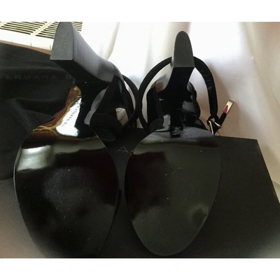Pre-owned Barbara Bui Black Leather Sandals