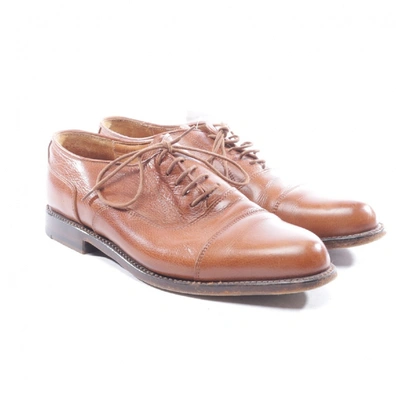 Pre-owned Ludwig Reiter Leather Lace Ups In Brown