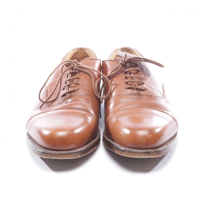 Pre-owned Ludwig Reiter Leather Lace Ups In Brown