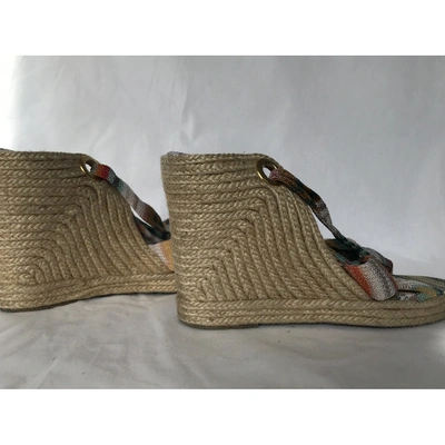 Pre-owned Missoni Cloth Sandal In Multicolour