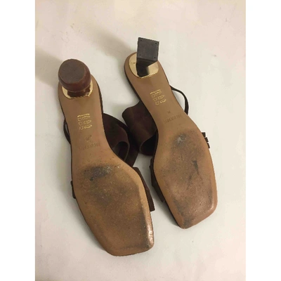 Pre-owned Jacquemus Leao Sandals In Brown