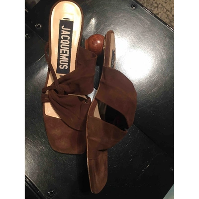 Pre-owned Jacquemus Leao Sandals In Brown