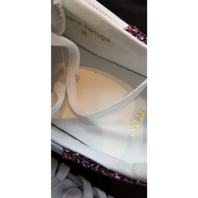 Pre-owned Maje White Leather Trainers