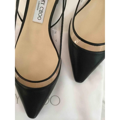 Pre-owned Jimmy Choo Ballet Flats In Black