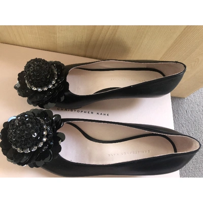 Pre-owned Christopher Kane Leather Heels In Black