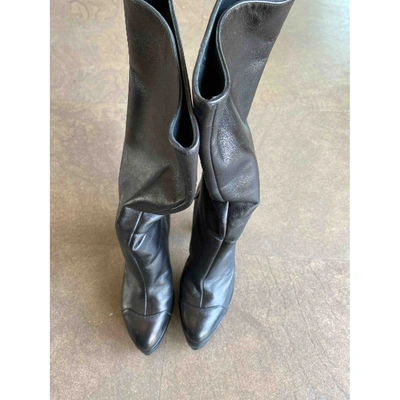 Pre-owned Diego Dolcini Black Leather Boots