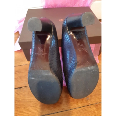 Pre-owned Chie Mihara Leather Heels In Blue