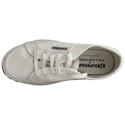 Pre-owned Superga Cloth Trainers In White