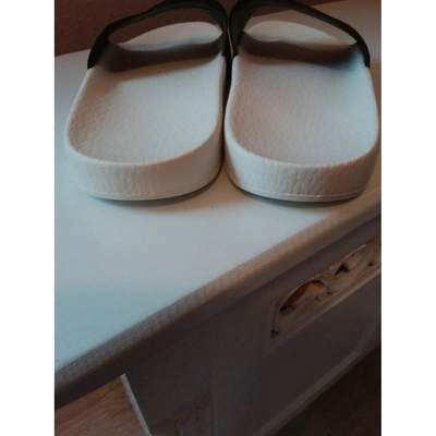 Pre-owned Gucci Beige Rubber Sandals