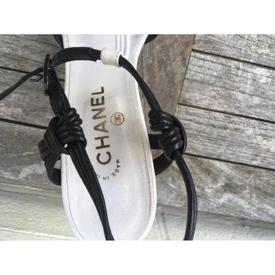 Pre-owned Chanel Leather Sandals In Multicolour